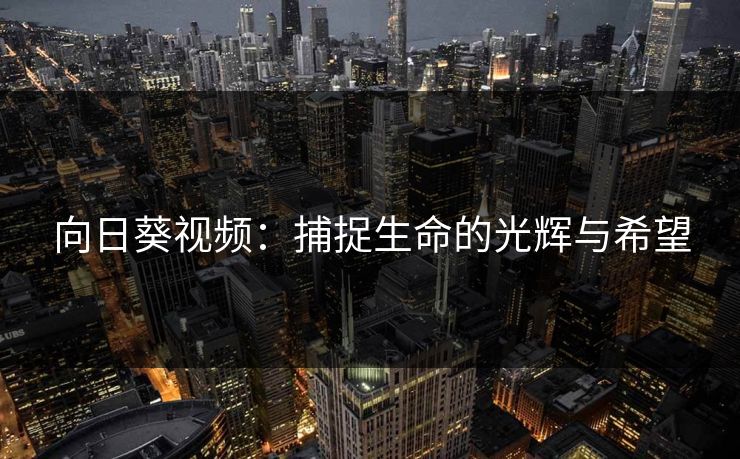 向日葵视频：捕捉生命的光辉与希望